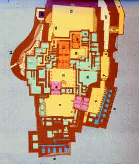 plan des palais de Tirynthe